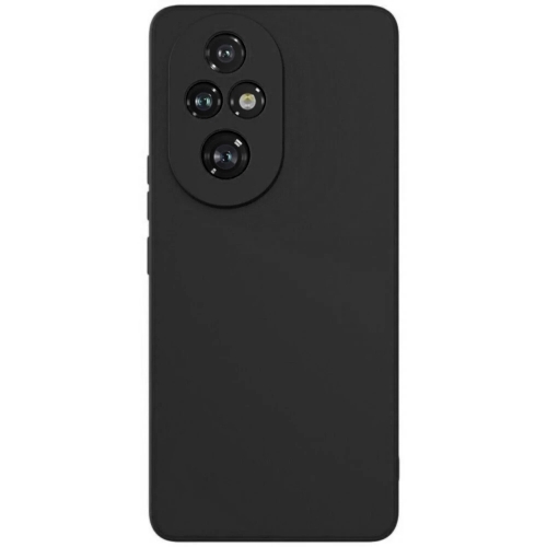 Силиконов калъф Matte за Honor 200 Pro, Черен