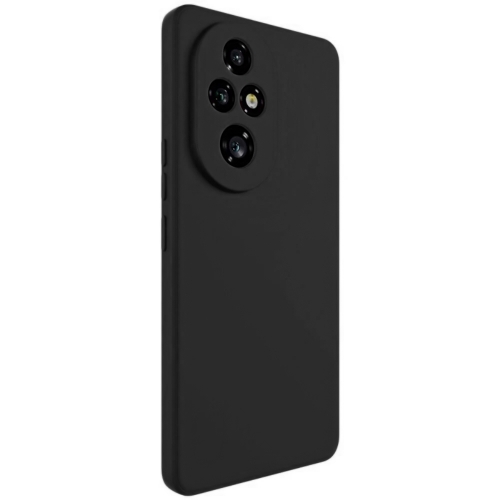 Силиконов калъф Matte за Honor 200 Pro, Черен