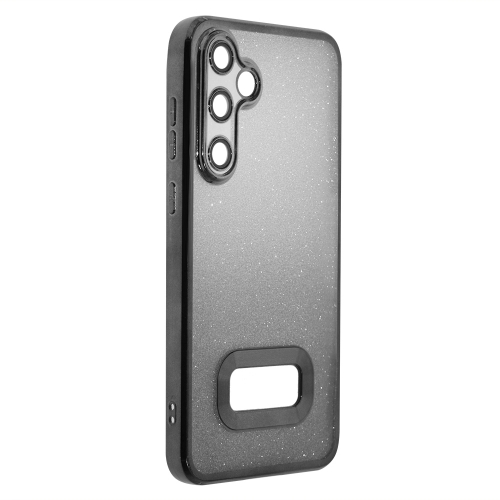 Силиконов калъф Shining Frame за Samsung A55 5G, Черен