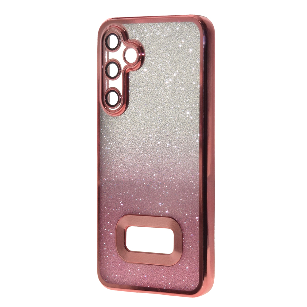 Силиконов калъф Shining Frame за Samsung A55 5G, Розов