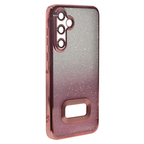 Силиконов калъф Shining Frame за Samsung A55 5G, Розов