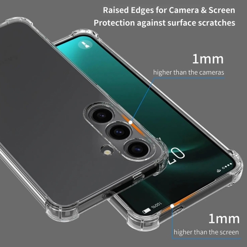 Силиконов калъф Anti Shock за Samsung Galaxy A55 5G, Прозрачен