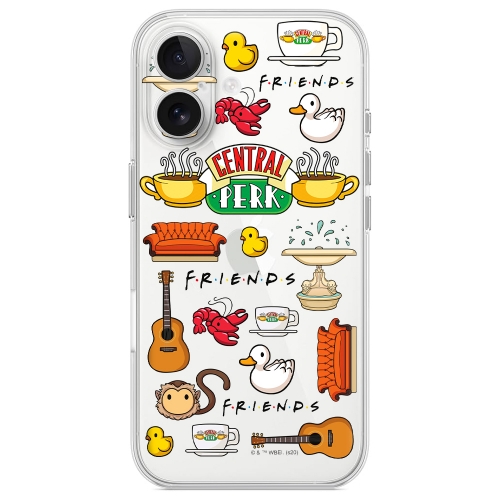 Калъф Friends за iPhone 16, Прозрачен