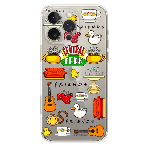 Калъф Friends за iPhone 16 Pro Max, Прозрачен