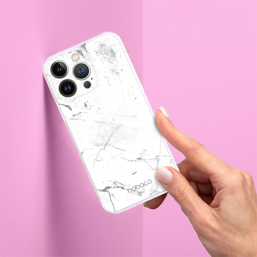 Калъф Abstract за iPhone 16 Pro Max, Бял мрамор