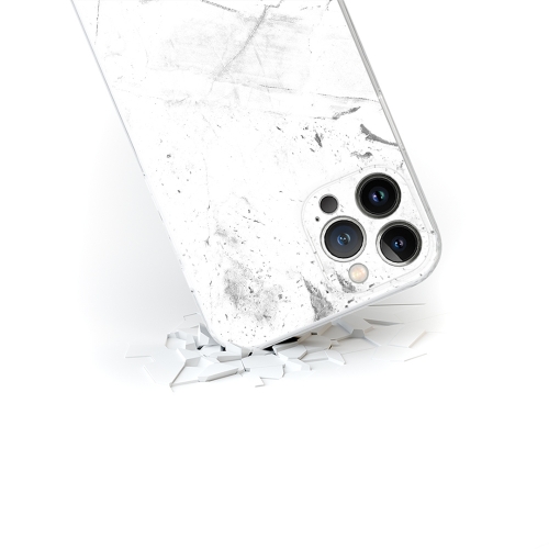 Калъф Abstract за iPhone 16 Pro Max, Бял мрамор