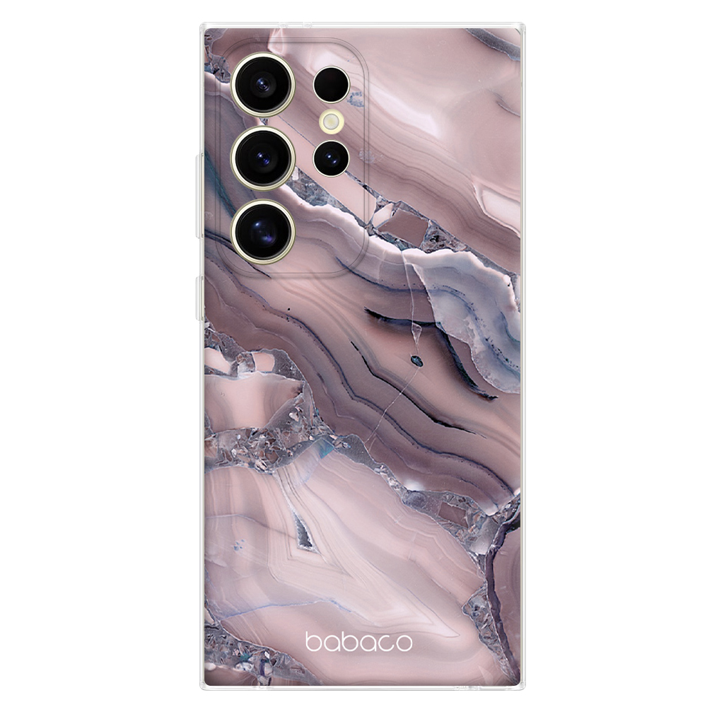 Калъф Abstract за Samsung Galaxy S25 Ultra, Розов мрамор