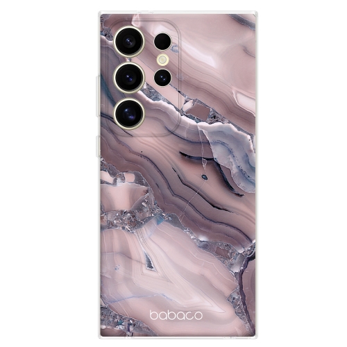 Калъф Abstract за Samsung Galaxy S25 Ultra, Розов мрамор