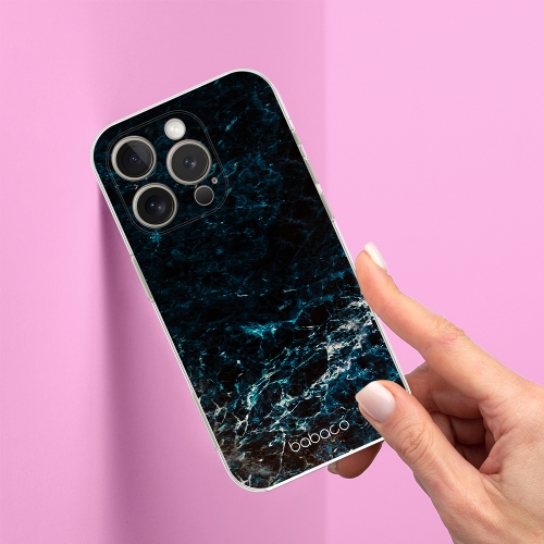 Калъф Abstract за iPhone 16 Pro Max, Тъмно море