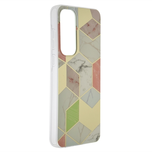 Пластмасов калъф Techsuit Marble за Samsung Galaxy A55 5G, Цветни фигури