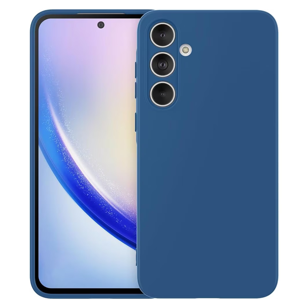 Силиконов калъф Techsuit SoftFlex MagSafe за Samsung Galaxy A55 5G, Тъмно син