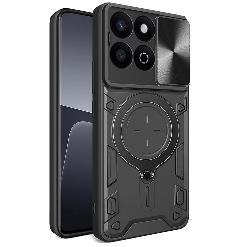 Удароустойчив калъф Techsuit Camguard pro за Huawei Honor 200 Smart/X7c, Черен