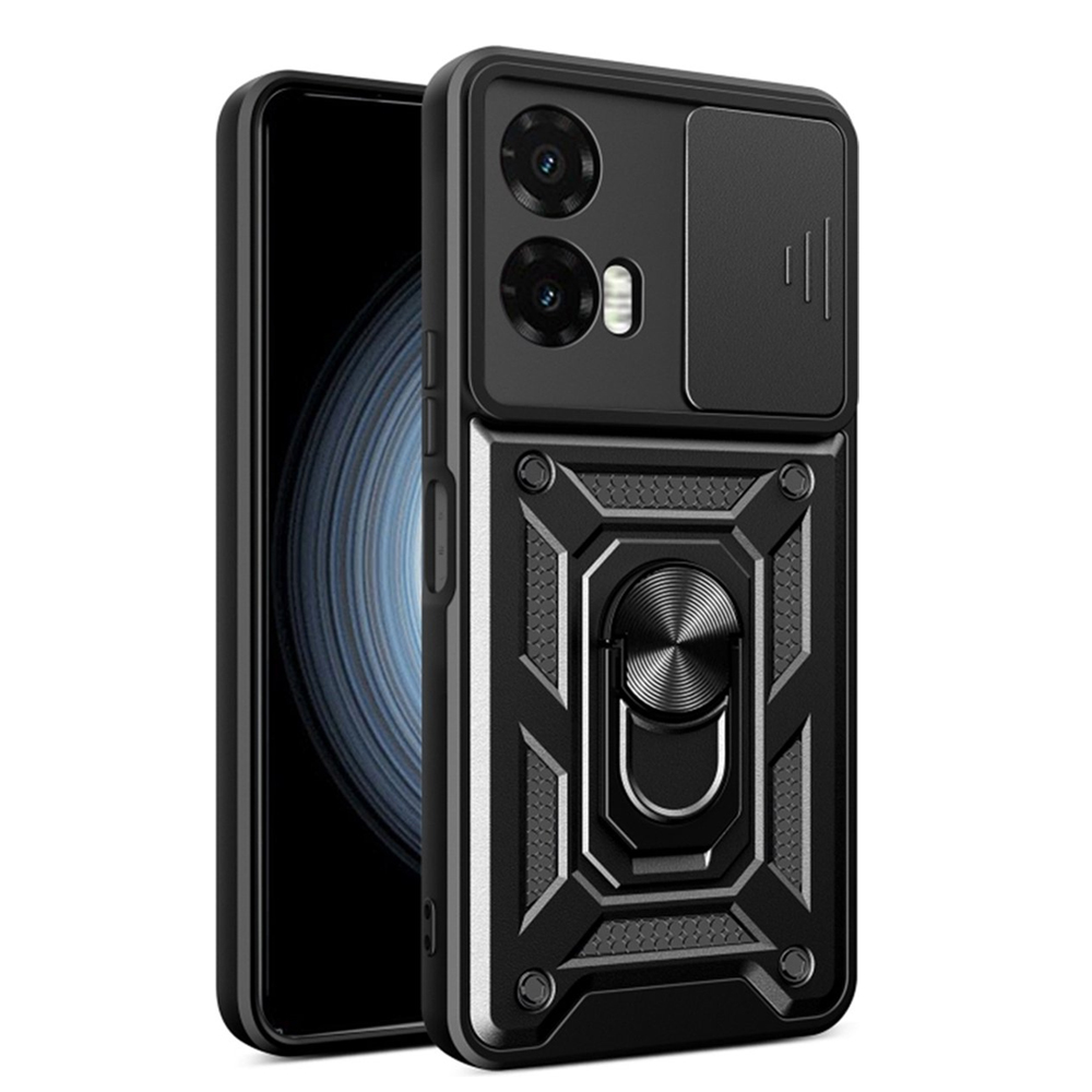 Удароустойчив калъф Techsuit CamShield за Motorola Moto G35, Черен