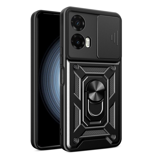 Удароустойчив калъф Techsuit CamShield за Motorola Moto G35, Черен