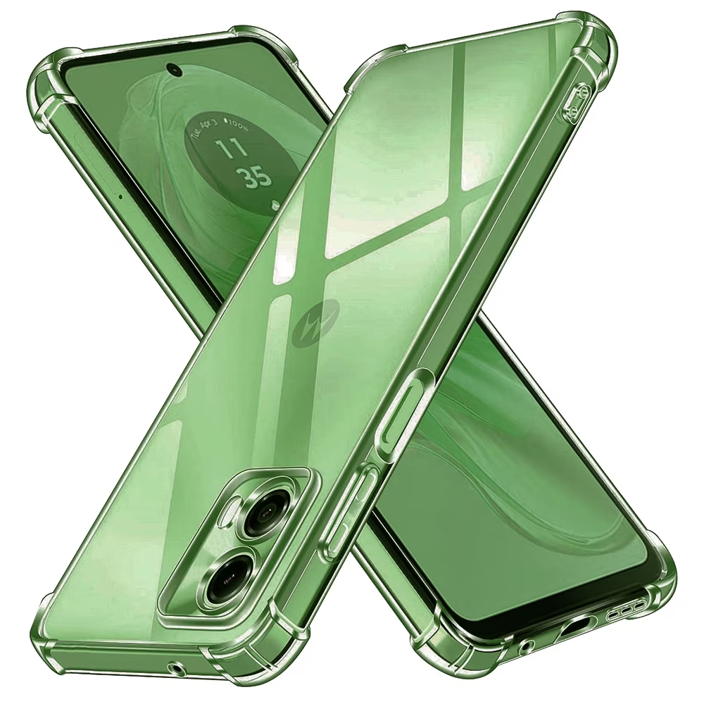 Силиконов калъф Techsuit Shockproof за Motorola Moto G35, Прозрачен