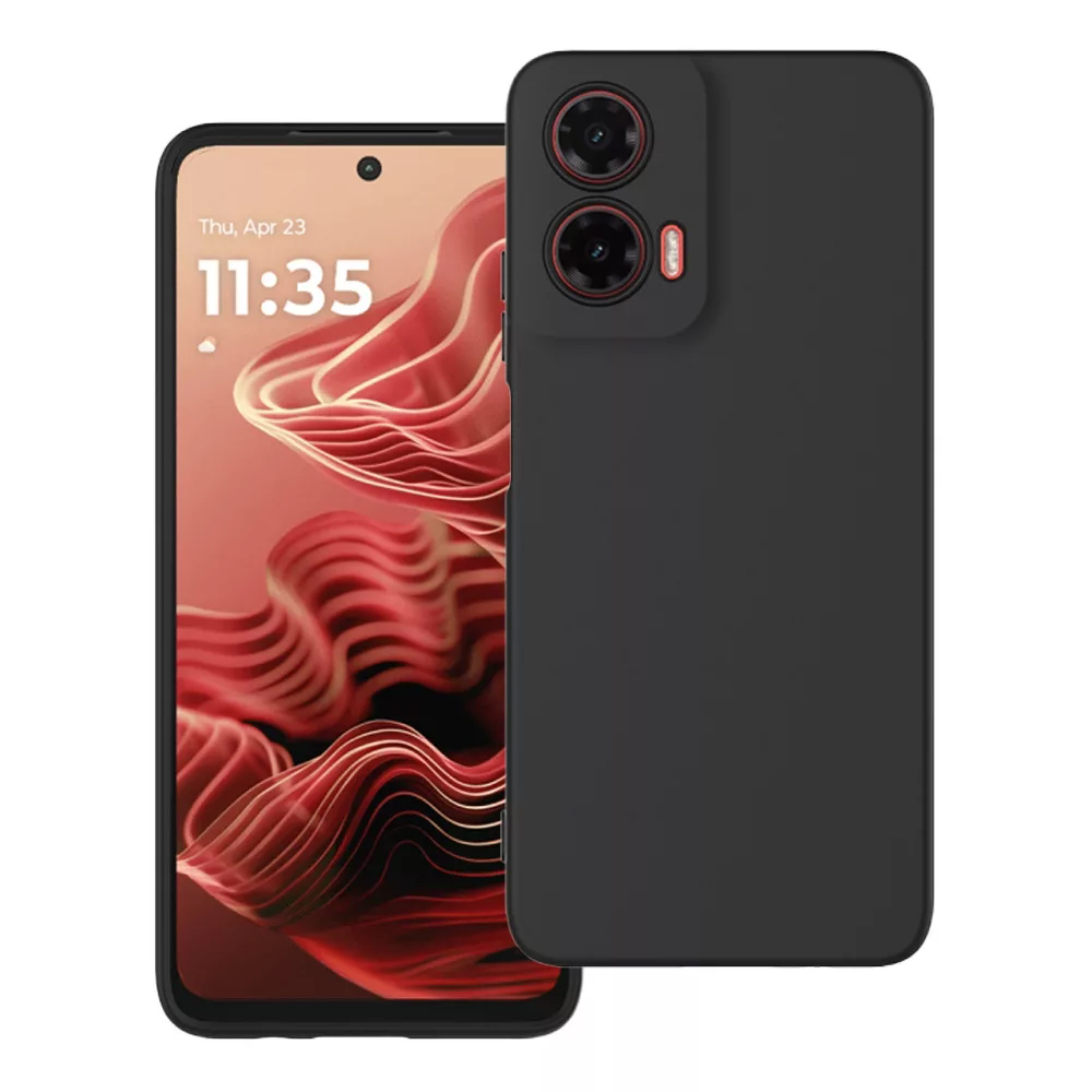 Силиконов калъф Matt за Motorola G35 5G, Черен