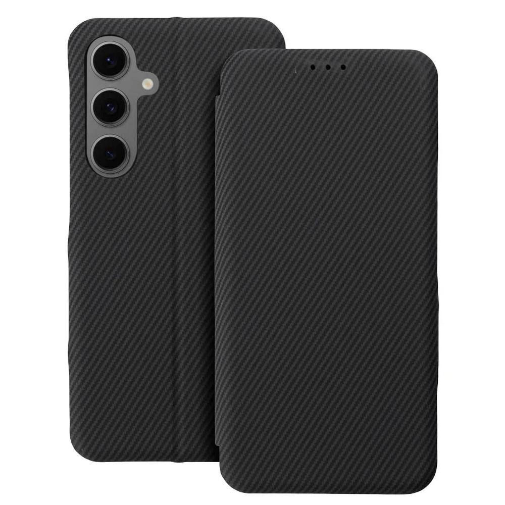 Калъф Тефтер Folio Side Magnet за Samsung Galaxy S24 FE, Черен
