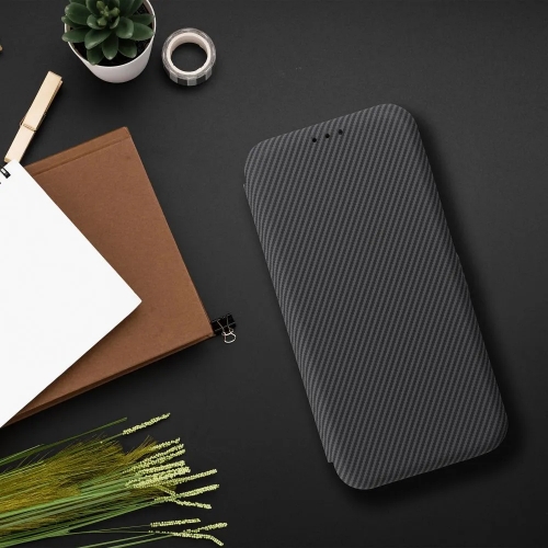 Калъф Тефтер Folio Side Magnet за Samsung Galaxy S25, Черен