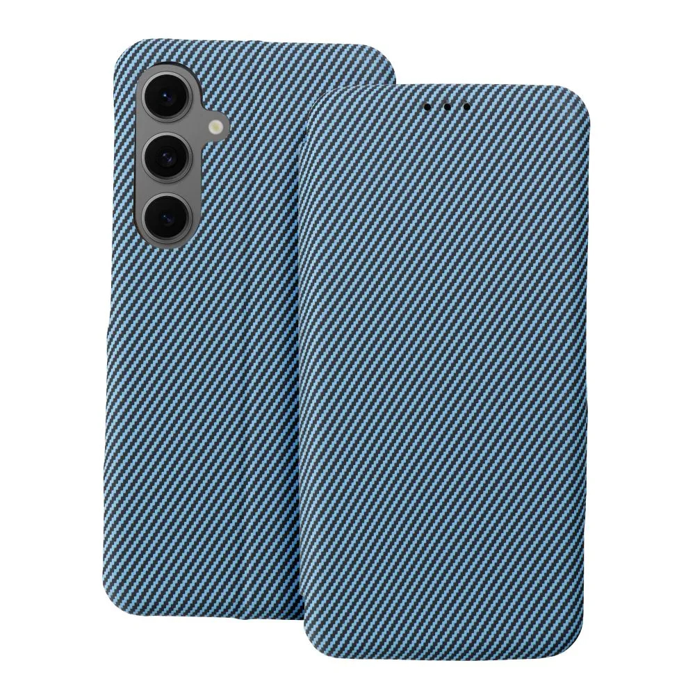 Калъф Тефтер Folio Side Magnet за Samsung Galaxy S25, Син