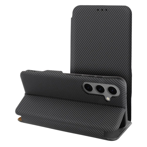 Калъф Тефтер Folio Side Magnet за Samsung Galaxy S25 Plus, Черен