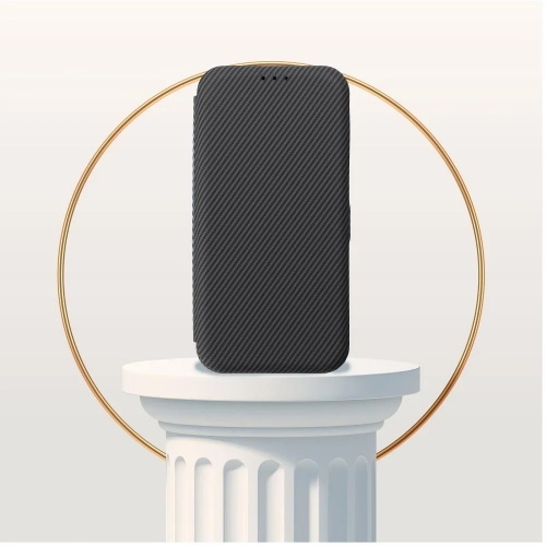 Калъф Тефтер Folio Side Magnet за Samsung Galaxy S25 Plus, Черен