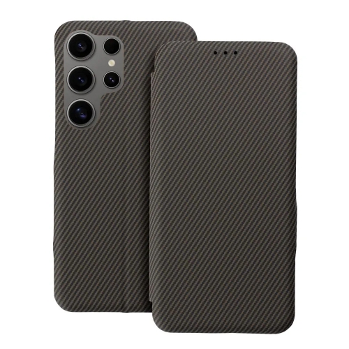 Калъф Тефтер Folio Side Magnet за Samsung Galaxy S25 Ultra, Кафяв