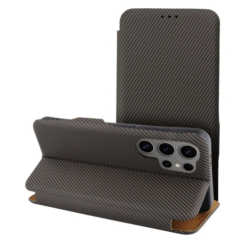 Калъф Тефтер Folio Side Magnet за Samsung Galaxy S25 Ultra, Кафяв