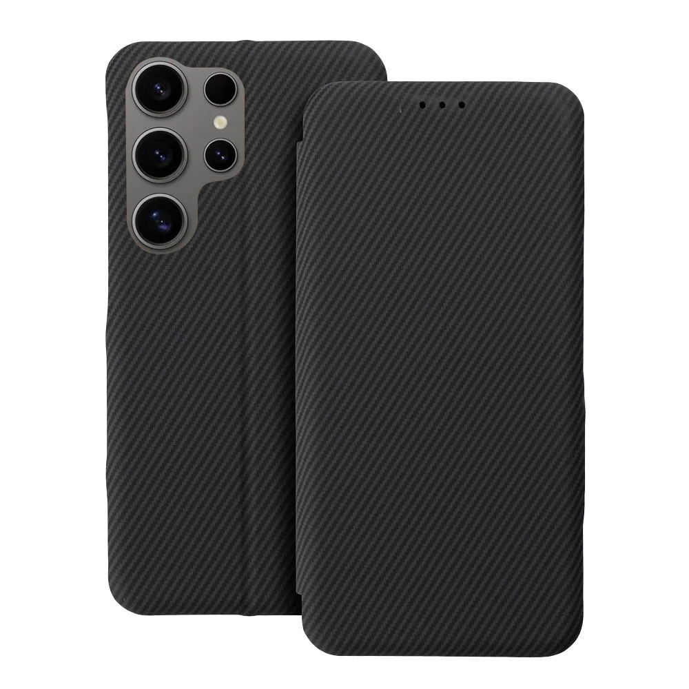 Калъф Тефтер Folio Side Magnet за Samsung Galaxy S25 Ultra, Черен