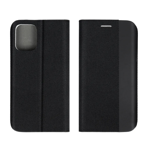 Калъф Тефтер SENSITIVE за Xiaomi Redmi 12 4G / 12 5G, Черен