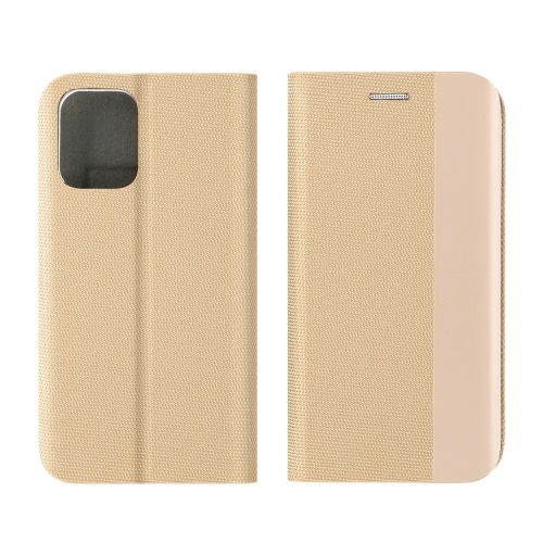 Калъф Тефтер SENSITIVE за Xiaomi Redmi 12 4G / 12 5G, Златист