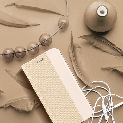 Калъф Тефтер SENSITIVE за Xiaomi Redmi 12 4G / 12 5G, Златист