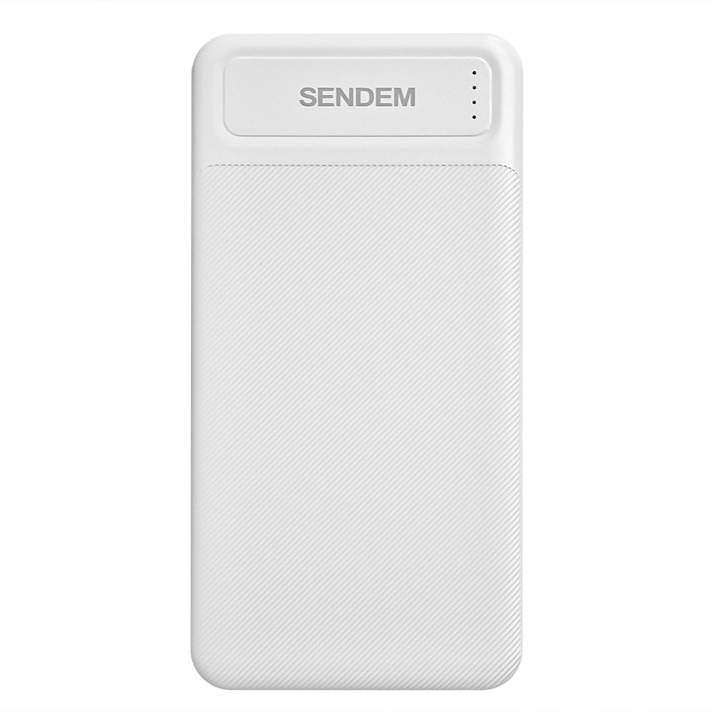 Универсална външна батерия Sendem PK91, 10 000mAh, Бял
