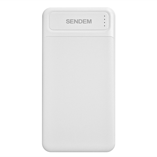 Универсална външна батерия Sendem PK91, 10 000mAh, Бял