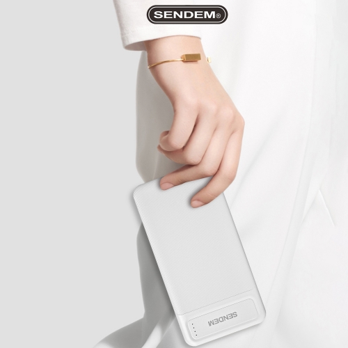 Универсална външна батерия Sendem PK91, 10 000mAh, Бял