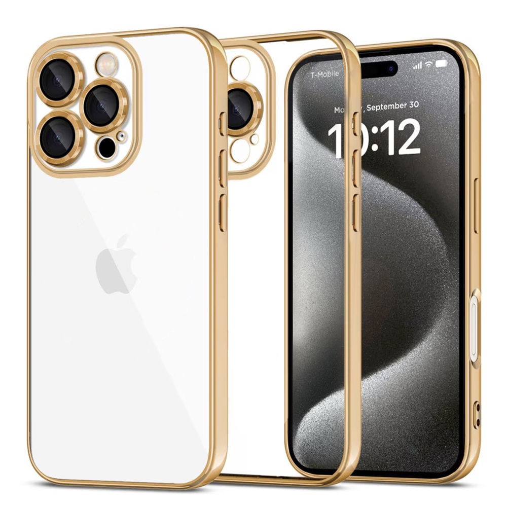 Пластмасов калъф Brabus за iPhone 16 Pro Max, Златист