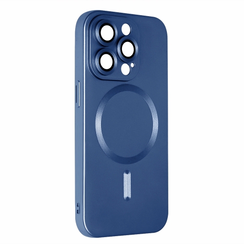Силиконов калъф MagSF Full Color за iPhone 15 Pro Max, Тъмно син