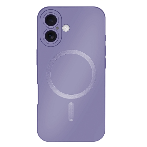 Силиконов калъф MagSF Full Color за iPhone 16, Лилав