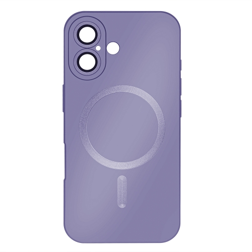 Силиконов калъф MagSF Full Color за iPhone 16, Лилав