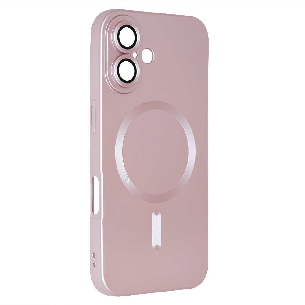 Силиконов калъф MagSF Full Color за iPhone 16, Розов