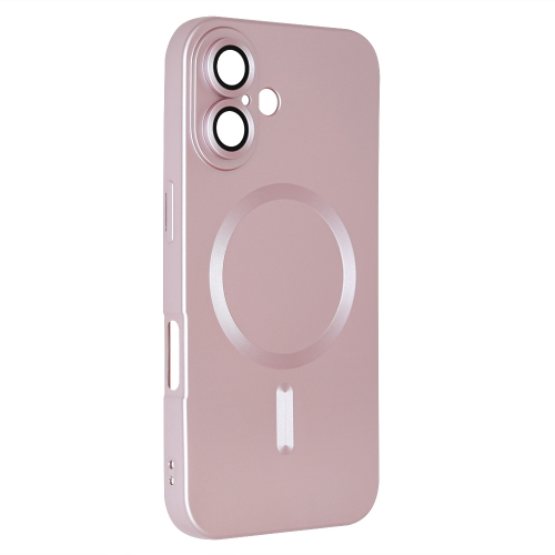 Силиконов калъф MagSF Full Color за iPhone 16, Розов