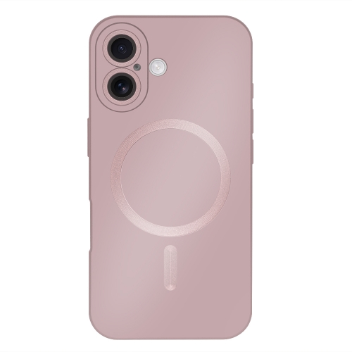Силиконов калъф MagSF Full Color за iPhone 16, Розов