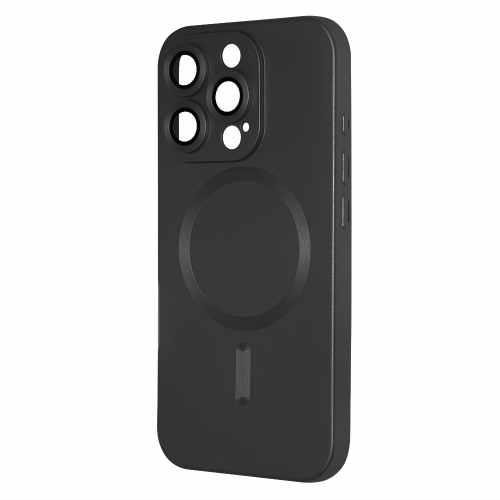 Силиконов калъф MagSF Full Color за iPhone 16 Pro Max, Черен