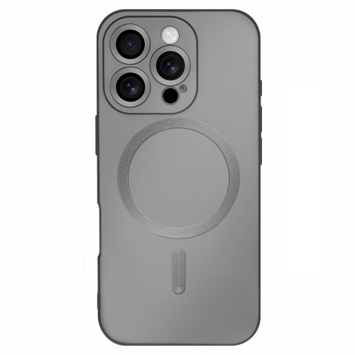 Силиконов калъф MagSF Full Color за iPhone 16 Pro Max, Сив