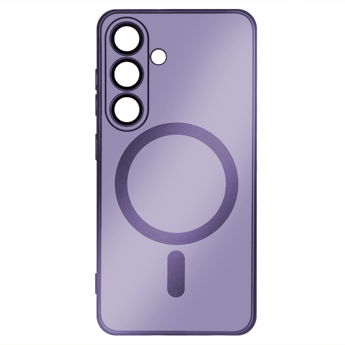 Силиконов калъф MagSF Full Color за Samsung Galaxy S25, Лилав