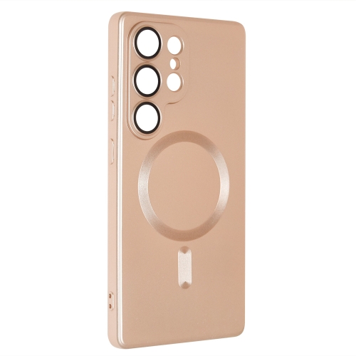 Силиконов калъф MagSF Full Color за Samsung Galaxy S25 Ultra, Златист