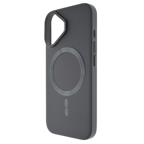 Пластмасов калъф MagSF Hard Luxury за iPhone 16, Тъмно сив