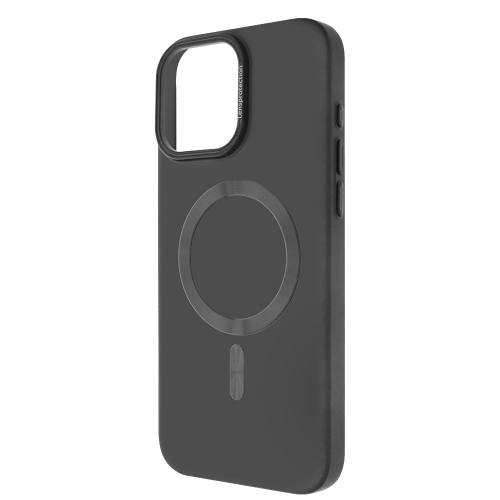 Пластмасов калъф MagSF Hard Luxury за iPhone 16 Pro Max, Тъмно сив