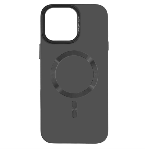 Пластмасов калъф MagSF Hard Luxury за iPhone 16 Pro Max, Тъмно сив