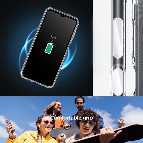 Удароустойчив калъф Space за Samsung Galaxy S25 Plus, Прозрачен