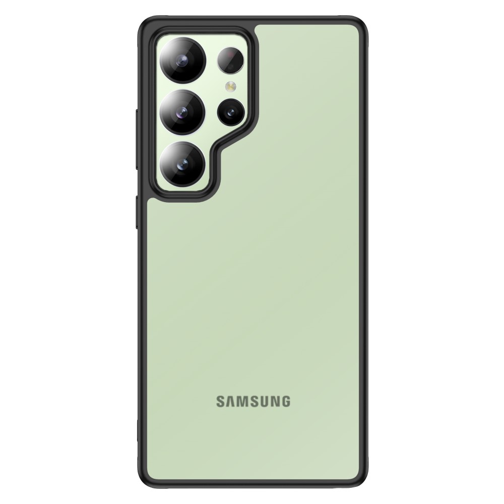 Удароустойчив калъф Airbag за Samsung Galaxy S25 Ultra, Черен - прозрачен